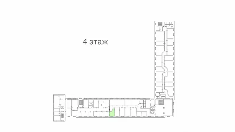 Аренда офиса 19.6 кв.метров, 4 этаж-99. План объекта