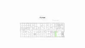 Аренда офиса 27 кв.метров, 4 этаж-99. План объекта