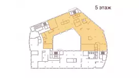 Аренда офиса 1445.8 кв.метров, 5 этаж-99. План объекта