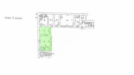 Аренда офиса 73.7 кв.метров, 2 этаж-99. План объекта