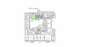 Аренда офиса 22.2 кв.метров, 4 этаж-99. План объекта