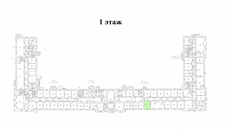 Аренда офиса 25.3 кв.метров, 1 этаж-99. План объекта