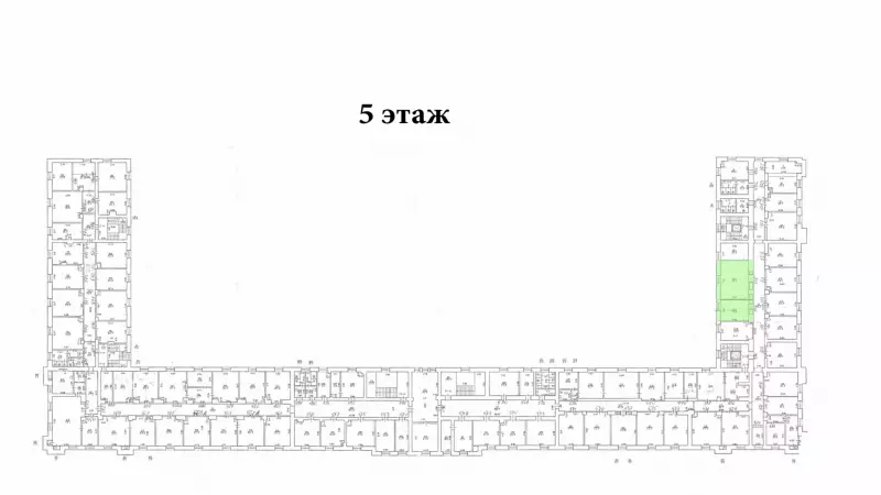 Аренда офиса 71.9 кв.метров, 5 этаж-99. План объекта