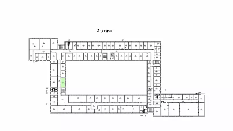 Аренда офиса 25.7 кв.метров, 2 этаж-99. План объекта