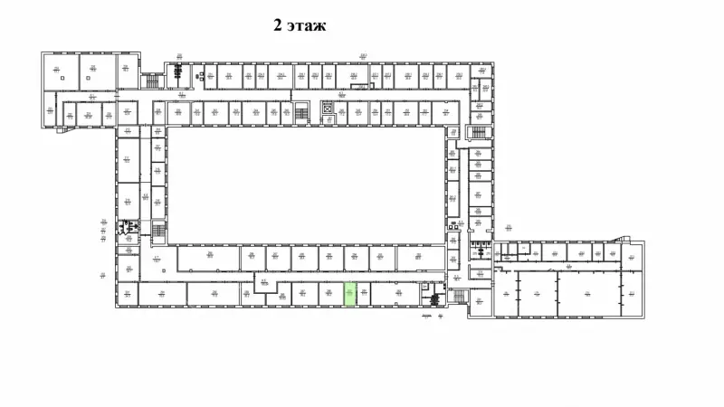 Аренда офиса 15.6 кв.метров, 2 этаж-99. План объекта