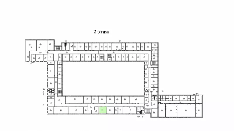 Аренда офиса 36.2 кв.метров, 2 этаж-99. План объекта