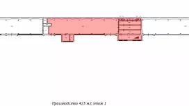 Склад / производство 423м, 1 этаж-99. План объекта