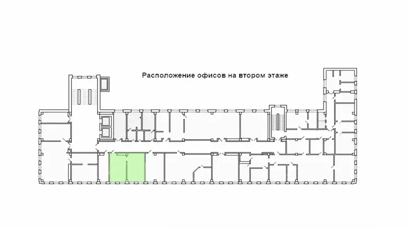Офис у метро Выборгская, 46 м2-99. План объекта