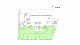 Аренда офиса 570.55 кв.метров, 2 этаж-99. План объекта