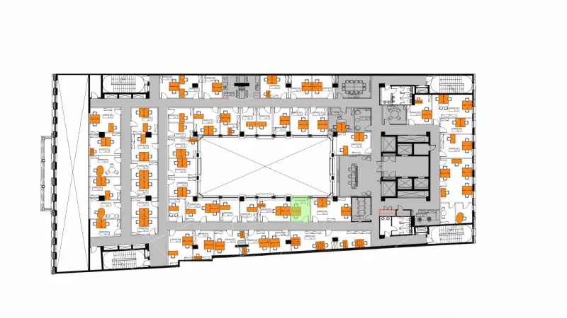 Аренда  11.2 кв.метров, 3 этаж-99. План объекта