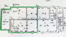 Склад/производство/магазин 210 м2-99. План объекта