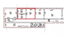 Аренда склада 77.2 кв.метров, 5 этаж-99. План объекта