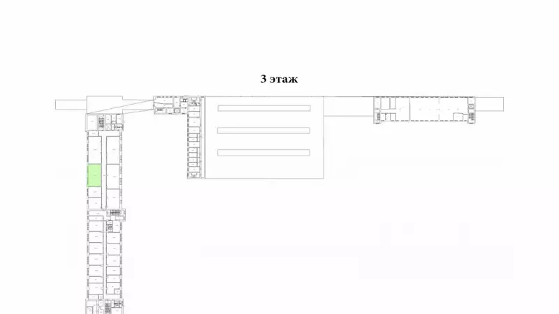 Аренда склада 91 кв.метров, 3 этаж-99. План объекта