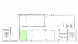 Аренда офиса 14 кв.метров, 3 этаж-99. План объекта