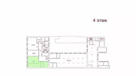 Аренда офиса 433 кв.метров, 4 этаж-99. План объекта