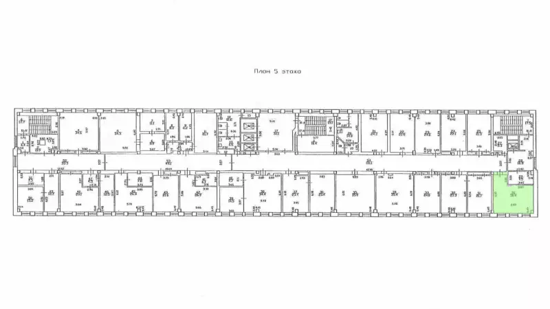 Аренда офиса 24.9 кв.метров, 5 этаж-99. План объекта