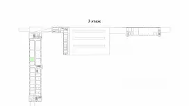 Аренда склада 43.8 кв.метров, 3 этаж-99. План объекта