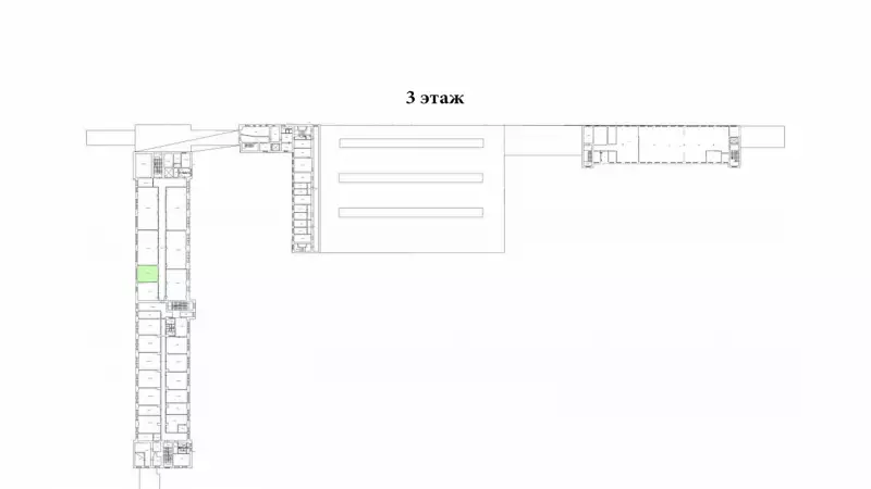 Аренда склада 43.8 кв.метров, 3 этаж-99. План объекта