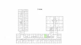Аренда офиса 16.6 кв.метров, 3 этаж-99. План объекта
