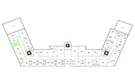 Аренда офиса 25.1 кв.метров, 3 этаж-99. План объекта