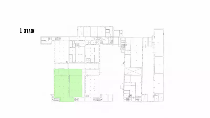 Аренда склада 593.9 кв.метров, 1 этаж-99. План объекта