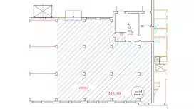 Тёплый склад 340 м2, в городе-99. План объекта