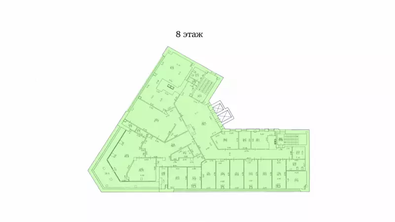 Офис 2650 м&sup2; от собственника, всё включено-99. План объекта