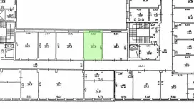 Аренда офиса 25 кв.метров, 2 этаж-99. План объекта