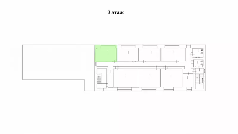Аренда офиса 26.6 кв.метров, 3 этаж-99. План объекта