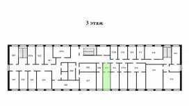 Аренда офиса 25.2 кв.метров, 3 этаж-99. План объекта