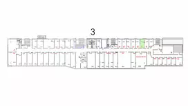 Аренда офиса 14 кв.метров, 3 этаж-99. План объекта