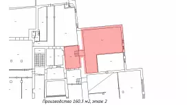 Аренда склада 160.3 кв.метров, 2 этаж-99. План объекта