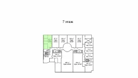 Аренда офиса 120 кв.метров, 7 этаж-99. План объекта