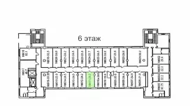 Аренда офиса 24.5 кв.метров, 6 этаж-99. План объекта