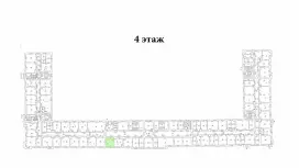Аренда офиса 19.1 кв.метров, 4 этаж-99. План объекта