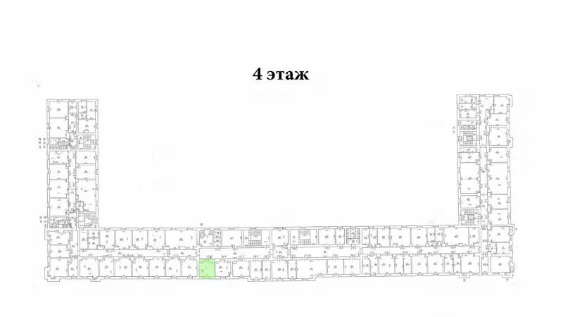 Аренда офиса 19.1 кв.метров, 4 этаж-99. План объекта