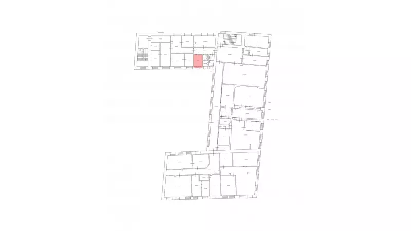 Аренда офиса 7.7 кв.метров, 3 этаж-99. План объекта