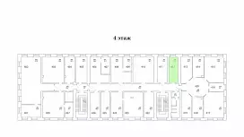 Аренда офиса 18.6 кв.метров, 4 этаж-99. План объекта