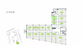 Продажа офиса 25 кв.метров, 6 этаж-99. План объекта