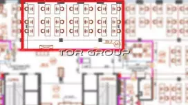 Аренда офиса 104.2 кв.метров, 6 этаж-99. План объекта