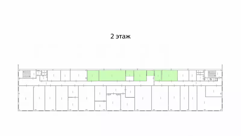 Аренда офиса 126.9 кв.метров, 2 этаж-99. План объекта