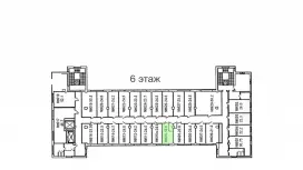 Аренда офиса 24.5 кв.метров, 6 этаж-99. План объекта