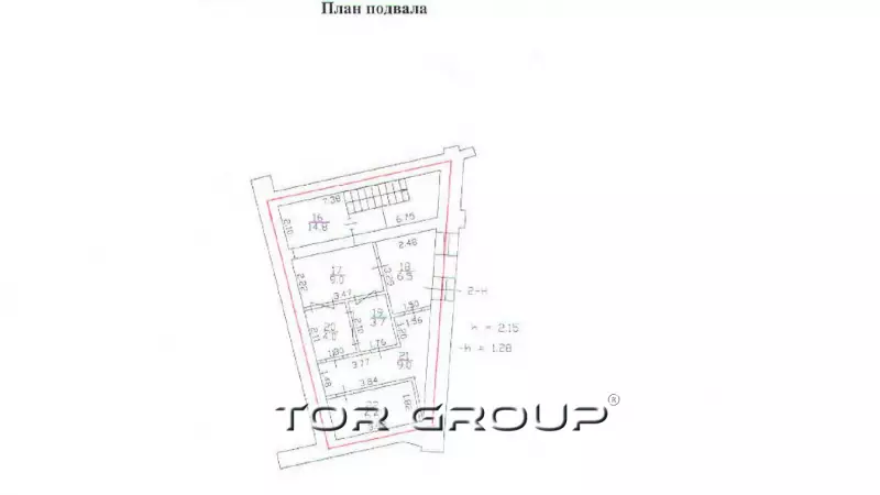 Продажа офис/банк/магазин 211 м2-99. План объекта