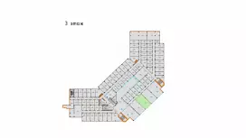 Аренда офиса 63 кв.метров, 3 этаж-99. План объекта
