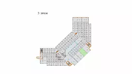 Аренда офиса 62.4 кв.метров, 3 этаж-99. План объекта