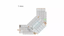 Аренда офиса 17.2 кв.метров, 3 этаж-99. План объекта