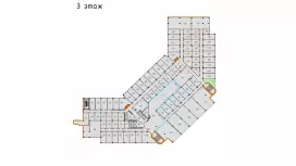 Аренда офиса 21.7 кв.метров, 3 этаж-99. План объекта