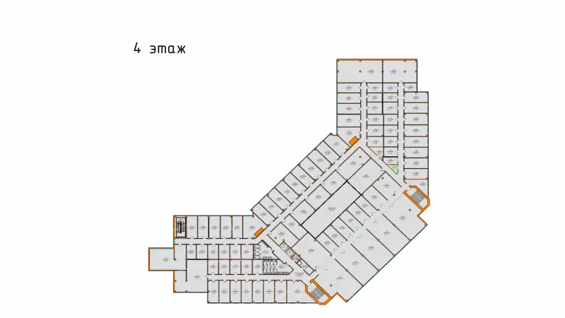 Аренда офиса 7.5 кв.метров, 4 этаж-99. План объекта