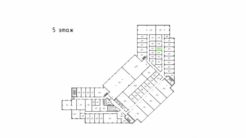 Аренда офиса 10.6 кв.метров, 5 этаж-99. План объекта