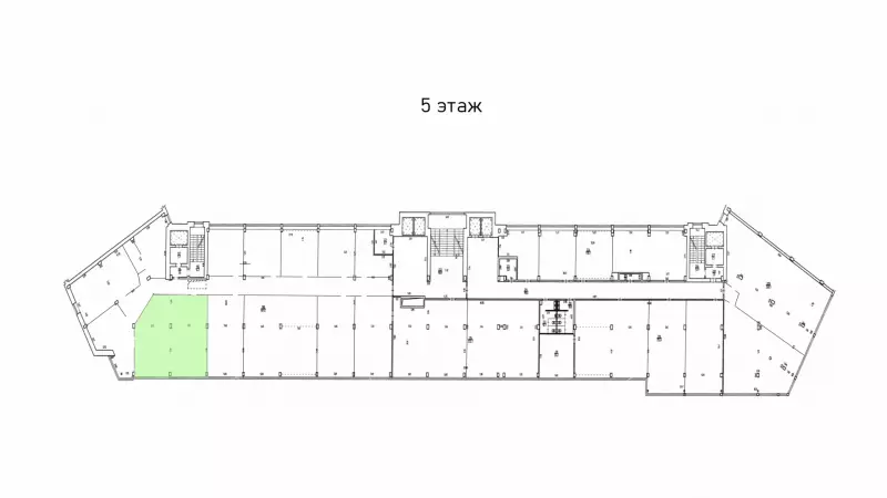 Аренда офиса 108 кв.метров, 5 этаж-99. План объекта